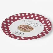 水彩小さなかわいこちゃんパイ赤ちゃんシャワー ペーパープレート (アングル)