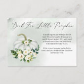 水彩小さなカボチャの本のリクエストの挿入カード エンクロージャーカード (正面)