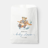 水彩小さなクマ赤ちゃんシャワー少年 フェイバーバッグ (正面)