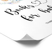 水彩小さなクマ、ベビー用の本 ポスター (角)