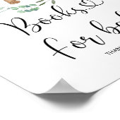 水彩小さなクマ、ベビー用の本 ポスター (角)