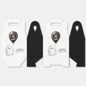 水彩小さなブー風船の赤ちゃんシャワー フェイバーボックス (見開き)