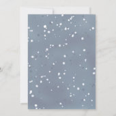 水彩小さな子猫の冬の赤ちゃんシャワー 招待状 (裏面)