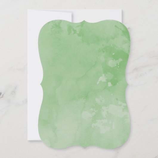 水彩小さな子羊のカップル赤ちゃんシャワー 招待状 (裏面)