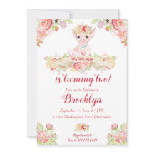 水彩小さな子豚の誕生日パーティー