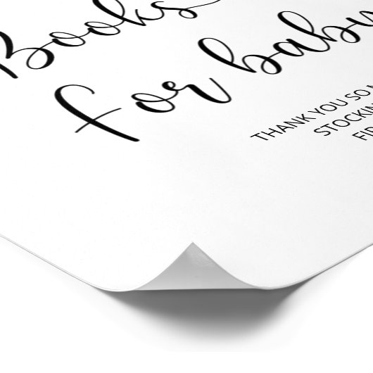 水彩小さな桃、ベビーポスター用の本 ポスター (角)