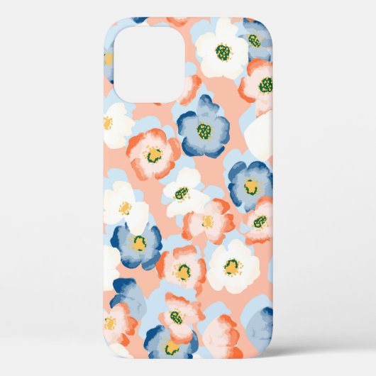 水彩小さな花:ヴィンテージ模様 Case-Mate iPhoneケース (裏面)