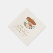 水彩小さな赤いキノコのナプキン スタンダードカクテルナプキン (角)