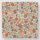 水彩小石270921 ストーンコースター (正面)