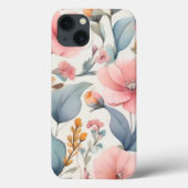 水彩小花デザインiPhone 13ケース Case-Mate iPhoneケース (裏面)