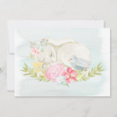 水彩小鳥とバニージェンダーが明らかにする 招待状 (裏面)