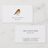 水彩小鳥 |ロビン 名刺 (正面/裏面)