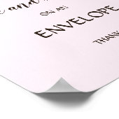 水彩少女の鹿キノコ住所と封筒 ポスター (角)