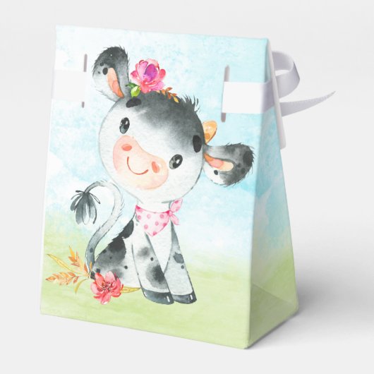 水彩少女カウベビーシャワーファーム フェイバーボックス (裏面サイド)
