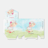 水彩少女ヒツジ赤ちゃんシャワーファーム フェイバーボックス (折り畳みなし)