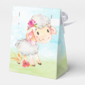 水彩少女ヒツジ赤ちゃんシャワーファーム フェイバーボックス (裏面サイド)