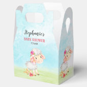 水彩少女ヒツジ赤ちゃんシャワーファーム フェイバーボックス (オープン)