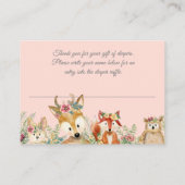 水彩少女ボホシカキツネバニーおむつラッフル エンクロージャーカード (裏面)