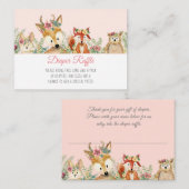 水彩少女ボホシカキツネバニーおむつラッフル エンクロージャーカード (正面/裏面)