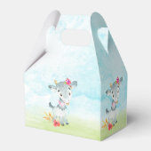 水彩少女ヤギ赤ちゃんシャワーファーム フェイバーボックス (裏面サイド)