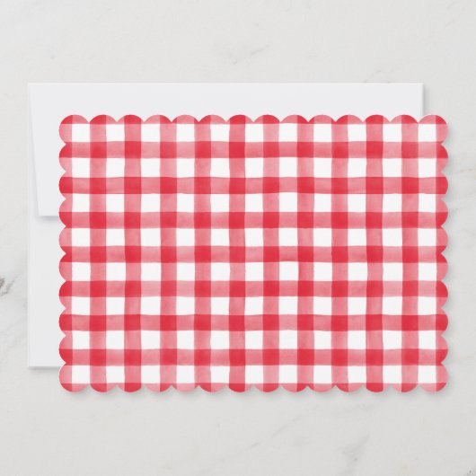 水彩少女ヤギ赤ちゃんシャワーファーム 招待状 (裏面)