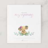 水彩少女象 プレイスカード (外部開封)