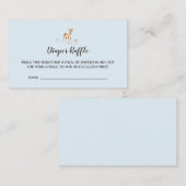 水彩少年の鹿おむつラッフルエンクロージャカード エンクロージャーカード (正面/裏面)