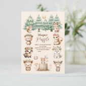 水彩少年ウッドランドおむつラッフル エンクロージャーカード (スタンド正面)