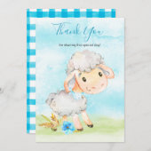 水彩少年シープファーム サンキューカード (正面/裏面)