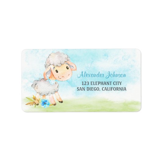 水彩少年シープファーム ラベル (正面)