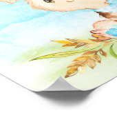 水彩少年バニーベビーシャワーファーム ポスター (角)