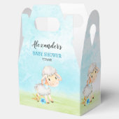 水彩少年ヒツジ赤ちゃんシャワーファーム フェイバーボックス (オープン)