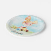 水彩少年ピギーベビーシャワーファーム ペーパープレート (アングル)