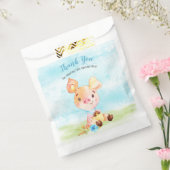 水彩少年ピギー赤ちゃんシャワー農場ありがとう フェイバーバッグ (封をした状態)
