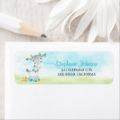 水彩少年ヤギ農場 ラベル (インサイチュ)