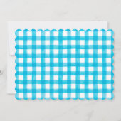 水彩少年羊のベビーシャワー農場招待状 招待状 (裏面)