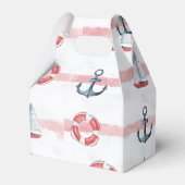 水彩少年航海の誕生日パーティー フェイバーボックス (裏面サイド)