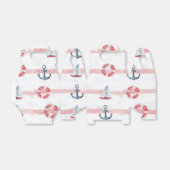 水彩少年航海の誕生日パーティー フェイバーボックス (折り畳みなし)