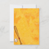 水彩少年野球バースデーパーティー 招待状 (裏面)