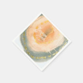 水彩層コーラルジオデス結婚ズ スタンダードカクテルナプキン (角)