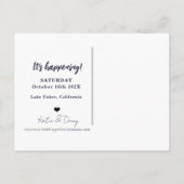 水彩山々日付はがきを保存 案内ポストカード (裏面)