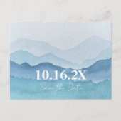 水彩山々日付はがきを保存 案内ポストカード (正面)