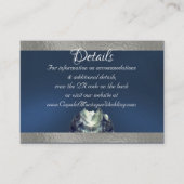 水彩山とリボン、QRコード エンクロージャーカード (正面)