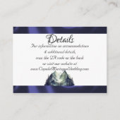 水彩山とリボン、QRコード エンクロージャーカード (正面)