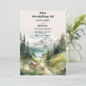 水彩山と松結婚林 招待状 (スタンド正面)