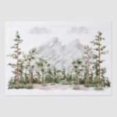 水彩山と森 薄葉紙 (正面)