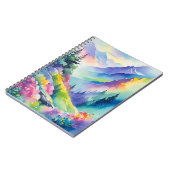 水彩山のノート ノートブック (左側)