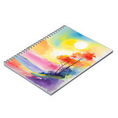 水彩山のノート ノートブック (左側)