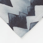 水彩山のフリースブランケットストライプパターン フリースブランケット (角)