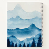 水彩山の風景 ノートブック (裏面)
